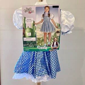 Kids' Wizard of Oz Dorothy Costume‎ Dress with Hair Bow S